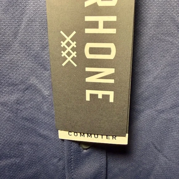 NWT Rhone Commuter Shirt Mens Navy Blue Slim Fit Italian Stretch Size L $138 - Picture 3 of 7